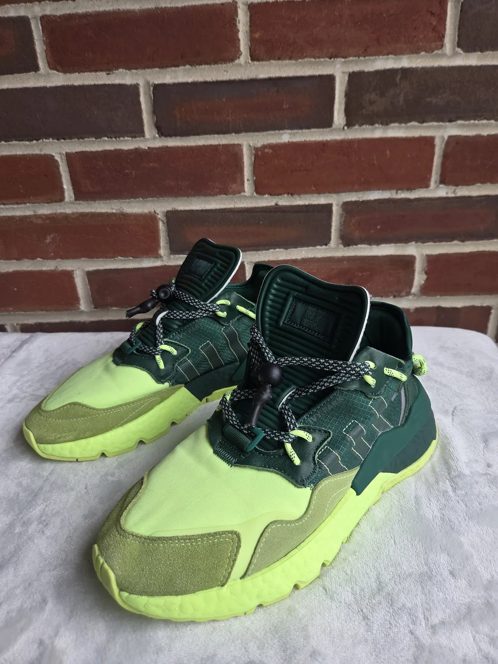 Adidas x IVY PARK Nite Jogger Green Volt Boost Sneakers Men's 8.5 US